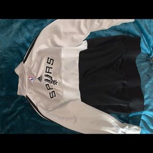 Retro White and Black Spurs Jacket